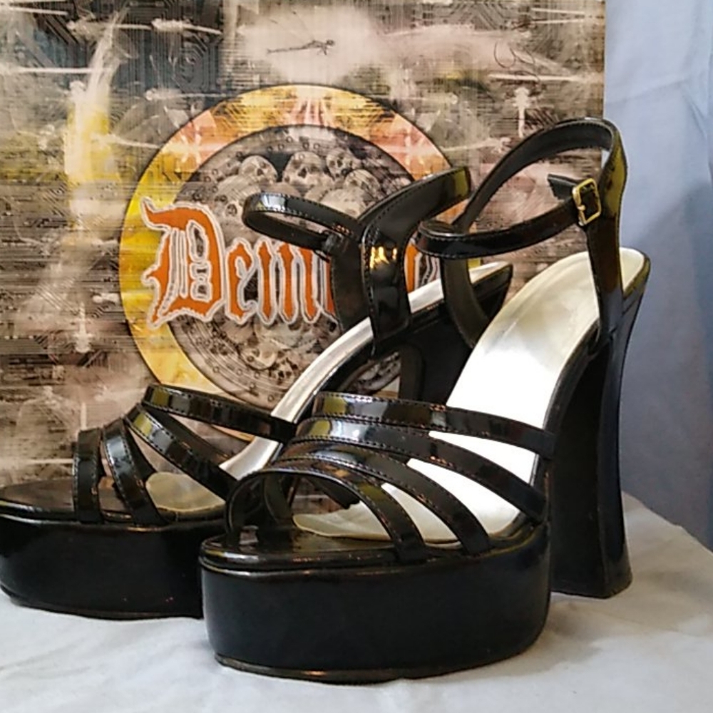 Demonia Platform Strappy Sandals